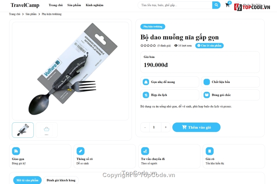 web,travel,web bán dụng cụ